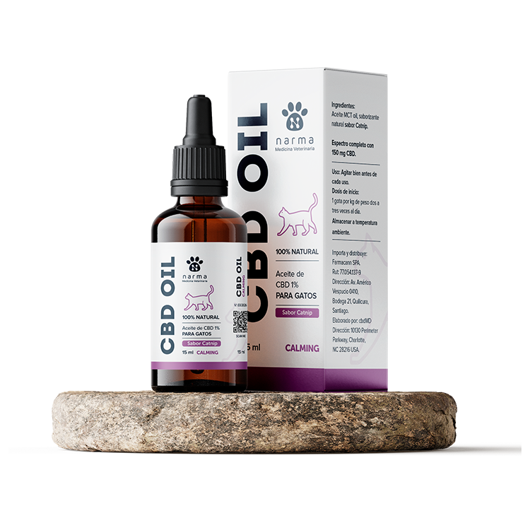 Aceite Calmante para Gatos 150 mg - 15 ml